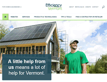 Tablet Screenshot of efficiencyvermont.com